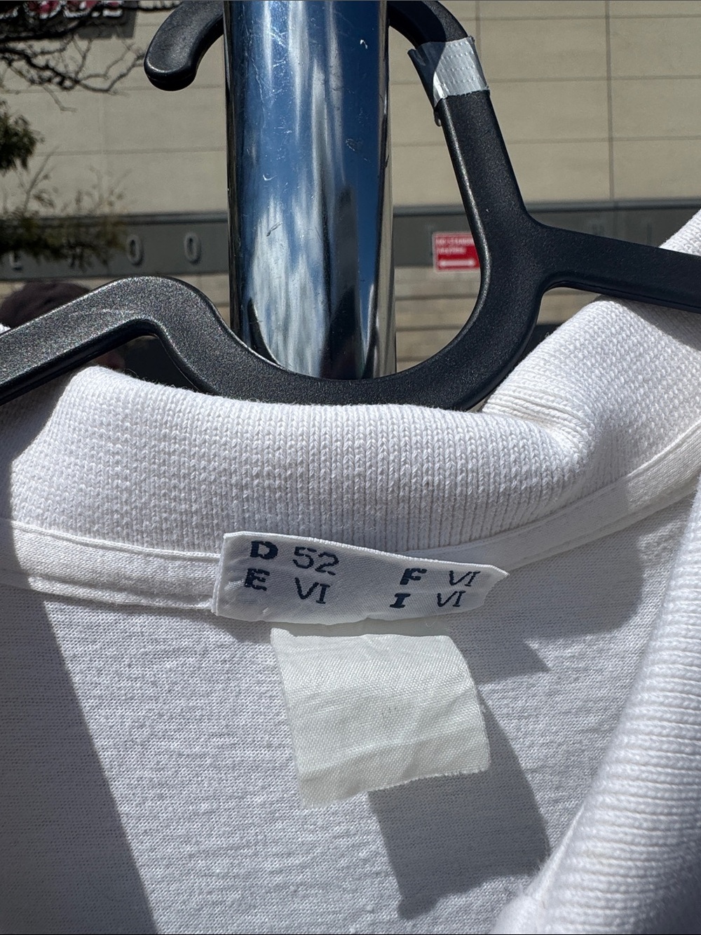 Sergio Tacchini White Polo with Navy Scribble and Multicolor Dots - Picture 2 of 5